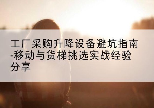 射洪移动式升降机怎么选-工厂采购升降设备避坑指南-移动与货梯挑选实战经验分享
