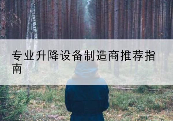 射洪电动剪叉升降平台厂家-专业升降设备制造商推荐指南