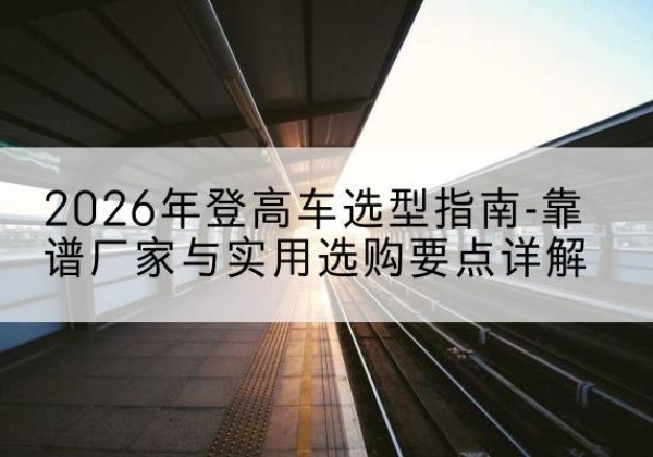 射洪登高车厂家推荐-2026年登高车选型指南-靠谱厂家与实用选购要点详解